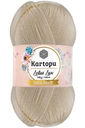 Lotus Lux Bikini Büstiyer Bluz Simli Örgü İpi K025 Krem - 1