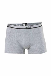 Relax Pamuklu Esnek Erkek Boxer Gri - 1268A - 1