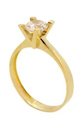 Cigold Tektaş Yüzük 14 Ayar Altın 1,46 Gr OA-C11601028662 - 1