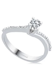 Cigold 14 Ayar Tektaş Pırlanta Yüzük OA-PYZK9000029 - 1