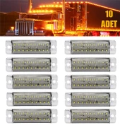 18 LEDLİ YAN MARKER LAMBA KAMYONET DORSE KAMYON LED LAMBA BEYAZ 12 Volt 10 Adet - 1