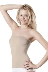 Kadın Dikişsiz Askısız Straplez Bayan Atlet 852 - 8