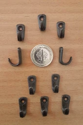 Küçük Askı Antik Dekoratif Tekli Bijuteri Askılık Aksesuarı 100 Adet - 4