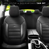 Otom Sport Plus Ekstra Destekli Özel Dokulu Oto Koltuk Kılıfı  Siyah - 3