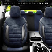 Otom Sport Plus Ekstra Destekli Özel Dokulu Oto Koltuk Kılıfı  Mavi - 3