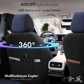 Otom Sport Plus Ekstra Destekli Özel Dokulu Oto Koltuk Kılıfı  Mavi - 5