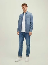 Jack Jones Sheridan Erkek Jean Gömlek 12138115 - 2