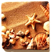 Şeker Portakalım Dekoratif Figürlü Doğal Taş Banyo Gider Kapağı Süsü Tekli 10X10 Cm - 1