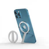 Coofbe Magsafe Uyumlu Mıknatıslı İphone 12 13 14 Pro Max Stand Masaüstü Telefon Tutucu Standı Braketi - 7