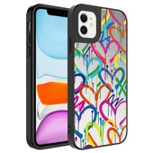 Apple iPhone 11 Aynalı Desenli Kapak Love - 1