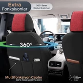 Otom Swan Series Universal Oto Koltuk Kılıfı  Kırmızı - 5