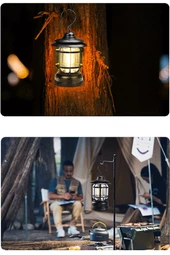 EFSANE KAMP - Nostaljik Led Lamba - Kamp Lambası - Pilli - 7