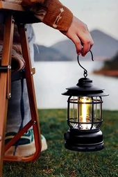 EFSANE KAMP - Nostaljik Led Lamba - Kamp Lambası - Pilli - 2