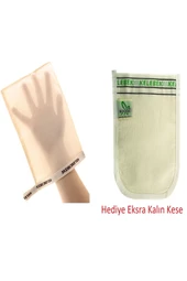 Kelebek Kese İpek Hakiki Koza Ipeğinden Banyo Kesesi+ Eksra Kalın Kese Hediyeli thumbnail 1