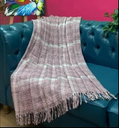 Komfort Home Tek Kişilik Pamuklu Skoç Kırık Desen Tv Battaniyesi 150x200 CM - 1