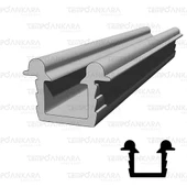 ALÜMİNYUM TEKLİ RAY MAT ELOKSAL 6MT - 1