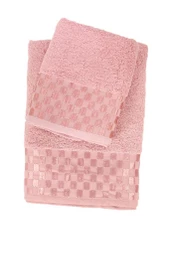 Bambu Soft Dama Desenliı Banyo Havlu Takımı 6 Renk - 12