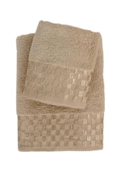 Bambu Soft Dama Desenliı Banyo Havlu Takımı 6 Renk - 9