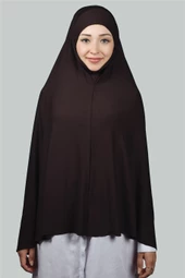 Hazır Türban Peçeli Pratik Eşarp Tesettür Nikaplı Hijab - Namaz Örtüsü Sufle (5XL) - 1