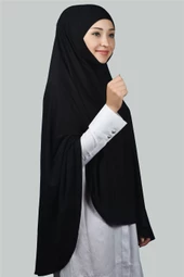 Hazır Türban Peçeli Pratik Eşarp Tesettür Nikaplı Hijab - Namaz Örtüsü Sufle (5XL) - 6