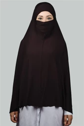 Hazır Türban Peçeli Pratik Eşarp Tesettür Nikaplı Hijab - Namaz Örtüsü Sufle (5XL) - 3
