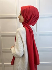 Harem Scarf Brisa Vual Şal 00816  KIRMIZI thumbnail 4
