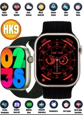 Hk9 Pro Max 2.02 Uyumlu Amoled Ekran Akıllı Saat 3 Kordon Kiliteme Serisi Gps Siri Akıllı Saat - 12