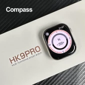 Hk9 Pro Max 2.02 Uyumlu Amoled Ekran Akıllı Saat 3 Kordon Kiliteme Serisi Gps Siri Akıllı Saat - 8