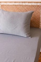 MOOSH Tek Kişilik Lastikli Çarşaf Takımı | 30 cm yükseklik | Düz Renk | Pamuklu - 4