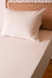 MOOSH Tek Kişilik Lastikli Çarşaf Takımı | 30 cm yükseklik | Düz Renk | Pamuklu - 10