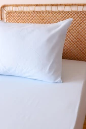 MOOSH Tek Kişilik Lastikli Çarşaf Takımı | 30 cm yükseklik | Düz Renk | Pamuklu - 6