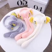 Peluş Ördekli Hareketli Oynar Kulaklı Çocuk Kulak Isıtıcı Koruyucu Kulaklık - 5