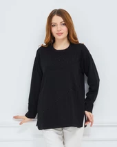 Kadın Triko Kışlık Orta Yaş Günlük Anne Bluz Kazak - 6