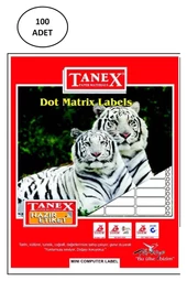 Tanex 17X25 Bilgisayar Etiketi 100 Lü - 1
