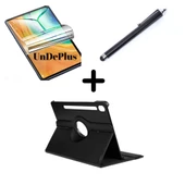 Samsung Galaxy Tab S9 FE Plus/S10 Plus/S9 Plus Kılıf Dönen Tablet Kilifi Ekran Koruyucu+Kalem - 4