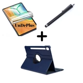 Samsung Galaxy Tab S9 FE Plus/S10 Plus/S9 Plus Kılıf Dönen Tablet Kilifi Ekran Koruyucu+Kalem - 1