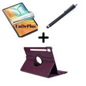 Samsung Galaxy Tab S9 FE Plus/S10 Plus/S9 Plus Kılıf Dönen Tablet Kilifi Ekran Koruyucu+Kalem - 7