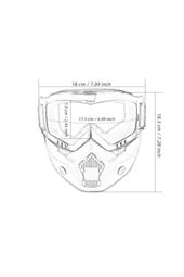 TEX710 JET MASKE BİSİKLET-MOTORSİKLET-KAYAK ÇOK AMAÇLI MASKE - 5