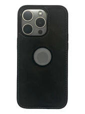 Hole Leather Case Füme iPhone 15 Pro Max - 1