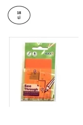 Hopax Stickn Yapışkanlı Not Kağıdı 76X51 Mm Yarı Saydam Turuncu 50 Yaprak - 1