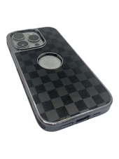 Hole Checkers Case Lacivert iPhone 15 Pro - 6