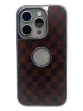 Hole Checkers Case Lacivert iPhone 15 Pro - 3