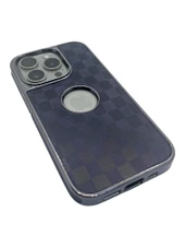 Hole Checkers Case Lacivert iPhone 15 Pro - 8