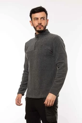 Cazador 5632 Erkek Polar Sweat ANTRA MELANJ - 4