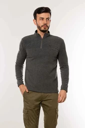 Cazador 5632 Erkek Polar Sweat ANTRA MELANJ - 2