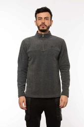 Cazador 5632 Erkek Polar Sweat ANTRA MELANJ - 1