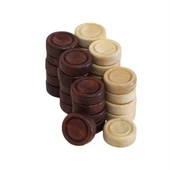 El Yapımı Şimşir Mini Tavla Pulu 19mm - 1