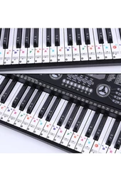 Piyano Öğrenme Etiketleri Renkli 88 Parça Sticker - 3