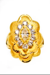 Cigold 22 Ayar Taşlı Yüzük OA-19K2YZK0781054894 - 2