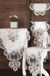 Daisy Lovel Kadife Salon Takımı 5 Parça thumbnail 4